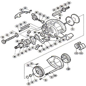 シマノ（SHIMANO） パーツ：02 バイオクラフト 401F クラッチカム押サエ板（部品No.090）