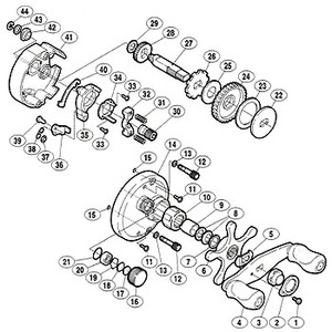 シマノ（SHIMANO） パーツ：アクシス 100 メインギヤ座金 C No008