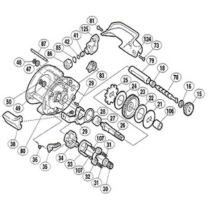 シマノ（SHIMANO） パーツ：05 バスワン XT クロスギヤピン No041