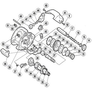 シマノ（SHIMANO） パーツ：バスライズ レベルワインド組 No044