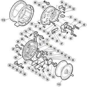 シマノ（SHIMANO） パーツ：03 ジガー NR 1500 A-RB クリックバネ座金 No070