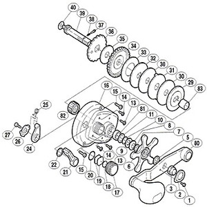 シマノ（SHIMANO） パーツ：スコーピオン オシア ジガー 1000 A-RB スプールドラグ座金 A No019