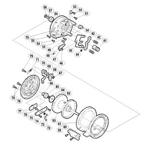 シマノ（SHIMANO） パーツ：スコーピオン オシア ジガー 1500 A-RB ストッパー固定板 No053