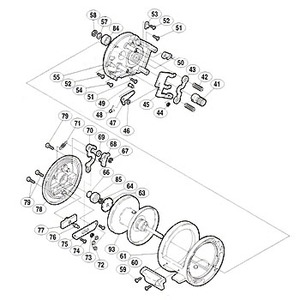 シマノ（SHIMANO） パーツ：スコーピオン オシア ジガー 1500 A-RB スプール軸当タリB No066