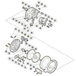 シマノ（SHIMANO） パーツ：スコーピオン オシア ジガー 1500 スプール軸当タリB No066