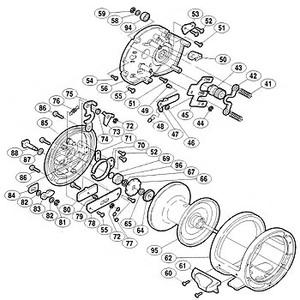 シマノ（SHIMANO） パーツ：オシア ジガー 2000 A-RB スプール軸当タリB No069