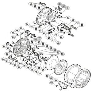 シマノ（SHIMANO） パーツ：オシア ジガー 2000 クロスギヤ調整座金 B No058