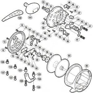 シマノ（SHIMANO） パーツ：オシア ジガー 5000 A-RB ロッドクランプボルト 付属品 No125