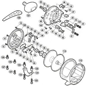 シマノ（SHIMANO） パーツ：オシア ジガー 5000P A-RB スプール軸当タリB No059