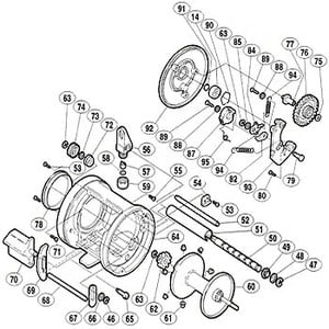 シマノ（SHIMANO） パーツ：カルカッタ 400 クリックコイルバネ A No094