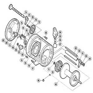 シマノ（SHIMANO） パーツ：カルカッタ 700 クリックバネ No076