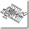 パーツ：チタノス・スピードマスター石鯛 GT4000 歯付座金（外歯）3.5（部品No.016）