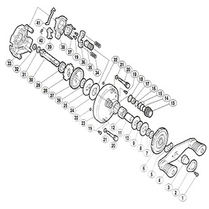 シマノ（SHIMANO） パーツ：カルカッタ チヌ 1000 0リング（部品No.018）