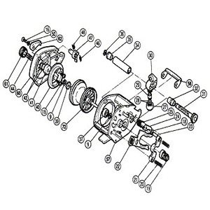 シマノ（SHIMANO） パーツ：NEW チタノス チヌスペシャル GT-500 クロスギヤ組（部品No.031）