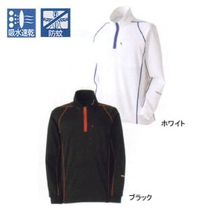 シマノ（SHIMANO） SH-012F ウィックテックス モスシールドジップアップシャツ 3L ブラック