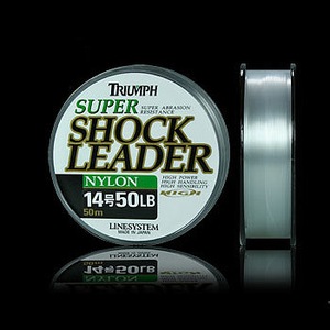 ラインシステム ショックリーダー（SHOCK LEADER） ナイロン 14号 ナチュラル