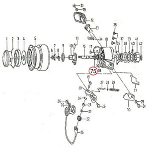 ダイワ（Daiwa） パーツ：トーナメント エアリティー2506 ローターナットパッキン No075