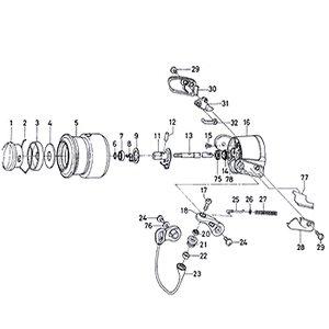 ダイワ（Daiwa） パーツ：TD-Z 2506C タイプRプラス：スプール 2-5／ブラック フロロ No005