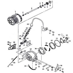 ダイワ（Daiwa） パーツ：06トーナメントISO Z2500LB ローターナットW No008