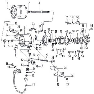 ダイワ（Daiwa） パーツ：トーナメント-ISO Z2000LB スプール No001