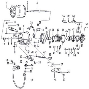 ダイワ（Daiwa） パーツ：トーナメント-ISO Z2000LB ローターナットW No006