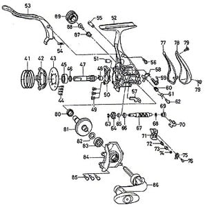 ダイワ（Daiwa） パーツ：T-ISO インパルト2000LB ピニオンボールベアリング No045