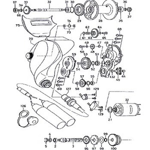 ダイワ（Daiwa） パーツ：シーボーグ Z500FT コード（部品No.127）