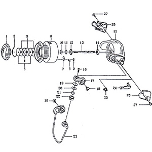 ダイワ（Daiwa） パーツ：スプリンター HG1500 糸付 スプール 2-9 No006