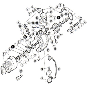 シマノ（SHIMANO） パーツ：98ツインパワー2000 スプールピン No21