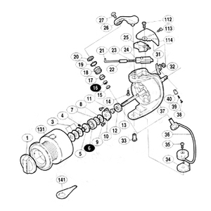 シマノ（SHIMANO） パーツ：98ツインパワー6000 スプール受ケ No8