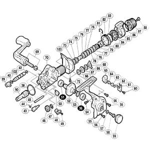 シマノ（SHIMANO） パーツ：00バイオマスター 2000LS フリクションリング No38