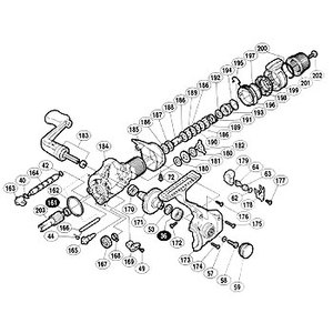 シマノ（SHIMANO） パーツ：00バイオマスター 3000LS ハンドル固定ボルト座金 No57