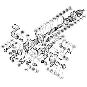 シマノ（SHIMANO） パーツ：00バイオマスター 4000LS マスターギヤ用ベアリング No36