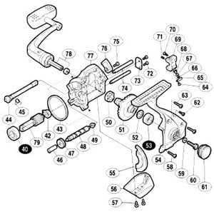 シマノ（SHIMANO） パーツ：98アルテグラ 5000 クロスギヤブッシュ 前 No46