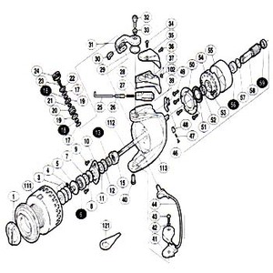 シマノ（SHIMANO） パーツ：98ステラ 16000H アームローラ用ベアリング No18