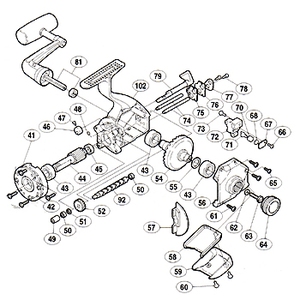 シマノ（SHIMANO） パーツ：ステラ 10000 クロスギヤ軸カバーシート No75