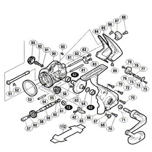 シマノ（SHIMANO） パーツ：03ツインパワーMg4000 内ゲリ当タリ No65