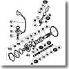 パーツ：01 ステラーSW 10000HG 前ツバ用ベアリング調整座金 No80