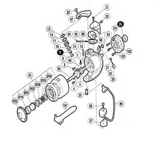 シマノ（SHIMANO） パーツ：01ナビ 3000L プッシュボタン NoSP01