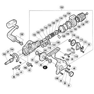 シマノ（SHIMANO） パーツ：01ナビ 4000L 摺動子 No112