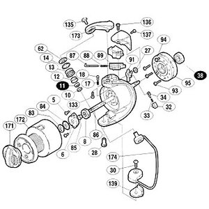 シマノ（SHIMANO） パーツ：00ナビ 3000 リテーナー固定ボルト No5