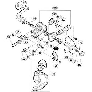 シマノ（SHIMANO） パーツ：00ナビ 4000 ストッパーカムリング No42