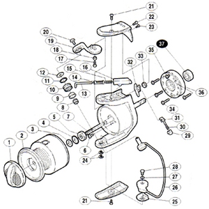 シマノ（SHIMANO） パーツ：エアノス XT 6000 ドラグツマミ組 No1