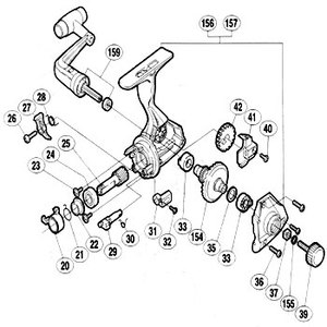 シマノ（SHIMANO） パーツ：00アリビオ 1000 サイレントカム No20