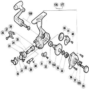 シマノ（SHIMANO） パーツ：00アリビオ 2000 サイレントカム No20