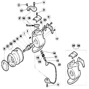 シマノ（SHIMANO） パーツ：00アリビオ 4000 ナットユルミ止メネジ No8