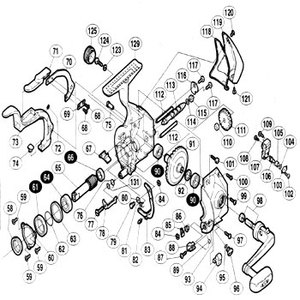 シマノ（SHIMANO） パーツ：01 BB-X テクニウム 8000 摺動子座金 No92