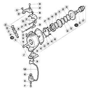 シマノ（SHIMANO） パーツ：01 BB-X テクニウム 2000 スプールピン国定0リング No18