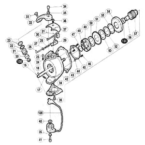 シマノ（SHIMANO） パーツ：01 BB-X テクニウム 2000 アームバネガイドAカラー No27