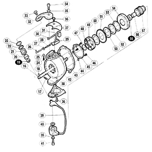 シマノ（SHIMANO） パーツ：01 BB-X テクニウム 2000 スプールピン固定0リング No18